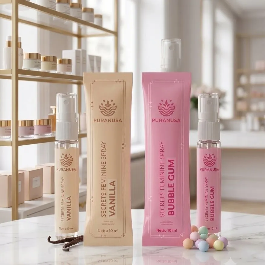 Feminine Spray Vanilla & Buble Gum (4 Btl @10 ml) (RETAIL PLAN)