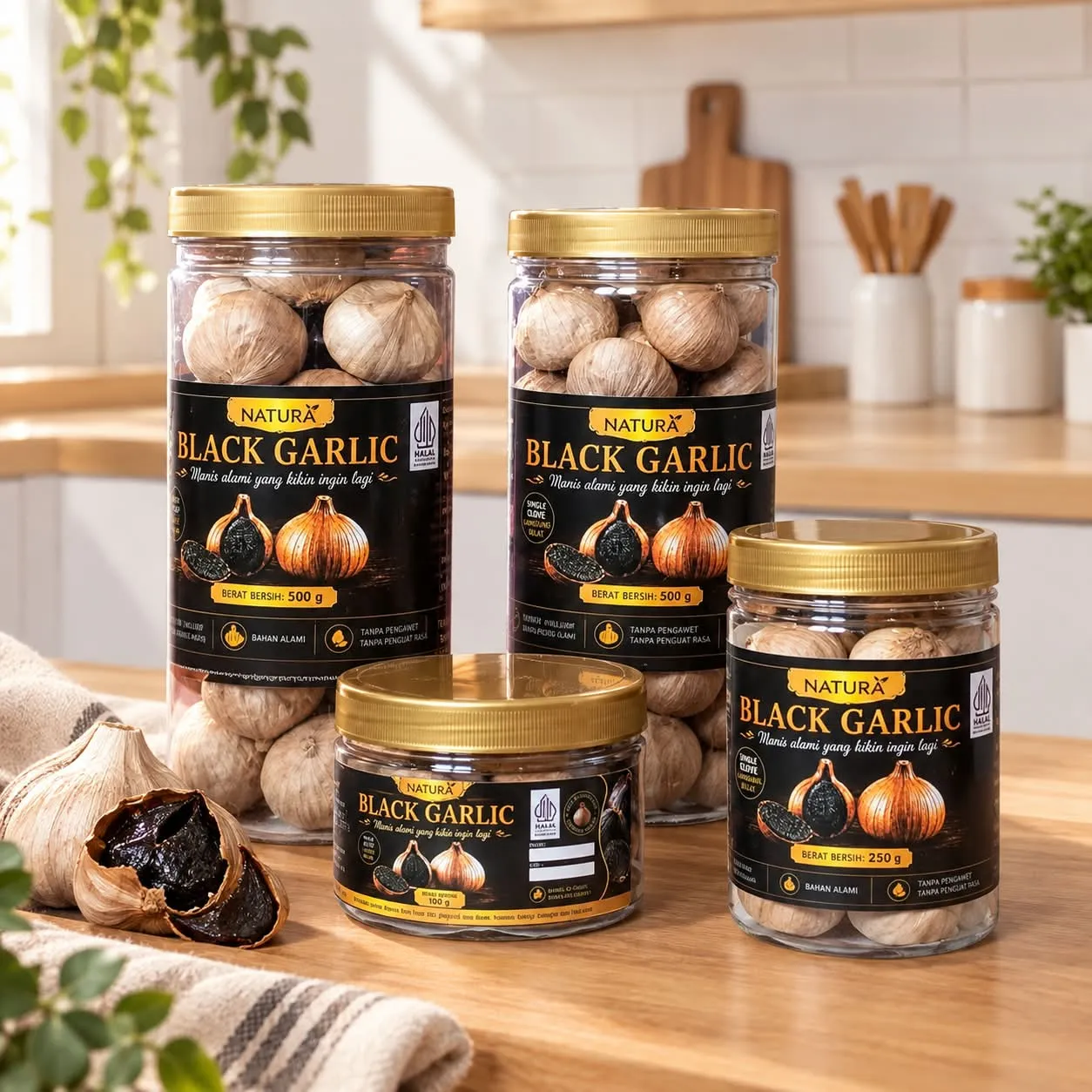 NATURA Black Garlic 100gr (RETAIL UMKM)