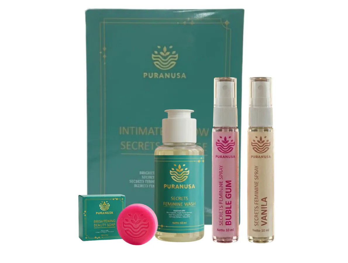 INTIMATE & GLOW SECRETS PACKAGE (Paket 8 Pcs)